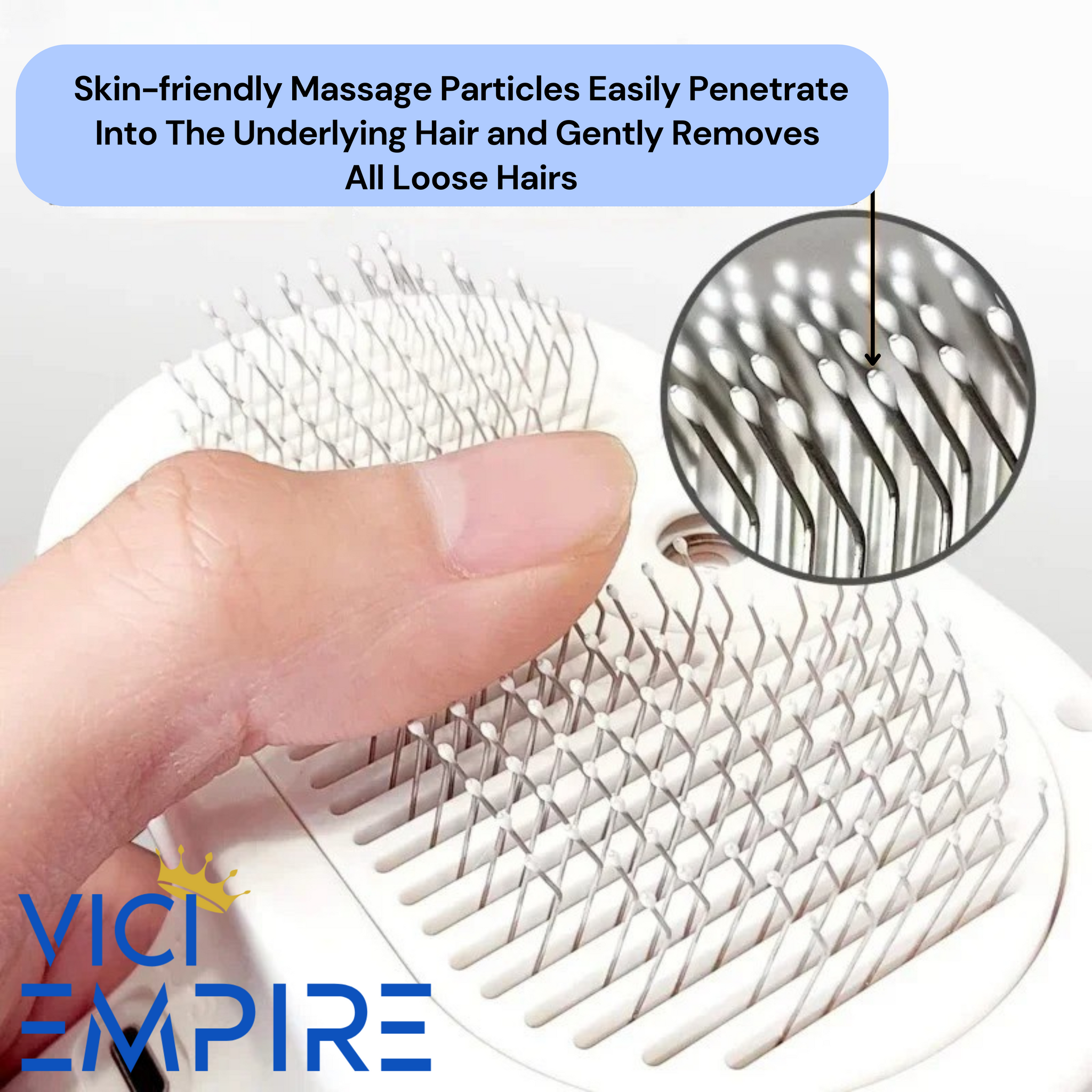 VICI EMPIRE Steam Grooming Comb – Spa-Quality Grooming, Effortless Shedding Control - VICI EMPIRE